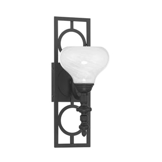Allston 1-Light Wall Sconce in Matte Black