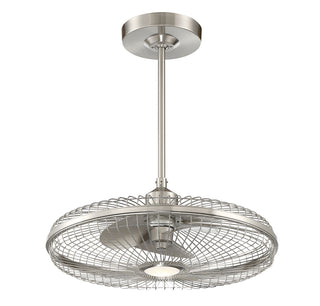 Wetherby LED Fan D'Lier in Satin Nickel