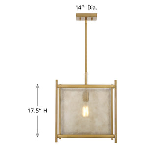 Jacobs 1-Light Pendant in Warm Brass