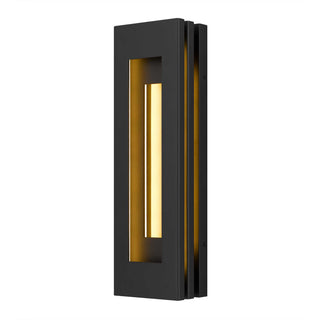 Layer 22 Inch Outdoor Wall Sconce in Sand Black Finish