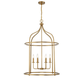 Brookstone 6-Light Pendant in Warm Brass
