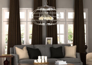 60W x 8 Liberty Metal Chandelier