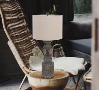 150W 3 Way Blackfoot Resin Table Lamp.