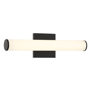 Colt 18" Contemporary LED Cylinder Vanity Light in Black