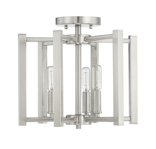 Benson 3-Light Ceiling Light in Satin Nickel