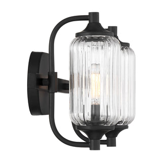 Holton 2-Light Bathroom Vanity Light in Matte Black