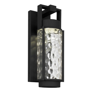 Winston 17 Inch Outdoor Wall Sconce in Sand Black Finish