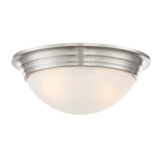 2-Light Ceiling Light in Satin Nickel