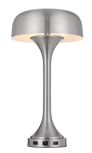 40W X 2 Mushroom Cloud Metal Desk Lamp With 1 Usb And 1 Type C  Usb Charging Ports