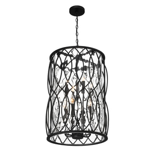 Snowden 8-Light Pendant in Matte Black