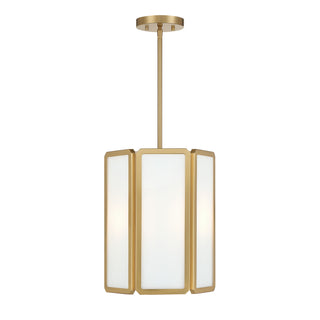 Leeds 3-Light Pendant in Warm Brass