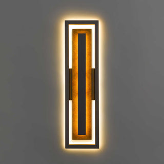 Panels 26 inch Outdoor Wall Sconce in Dark Bronze Finish