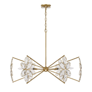 Marbella 6-Light Chandelier in Gold Shimmer by Breegan Jane