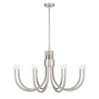 Sorrento 8-Light Chandelier in Satin Nickel