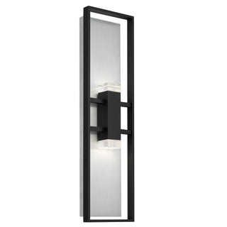Mars 32 Inch Outdoor Wall Sconce in Black Finish