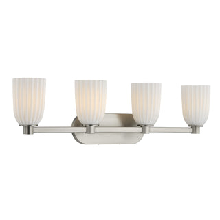 Baldwin 4-Light Bathroom Vanity Light in Satin Nickel