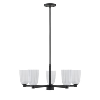 Baldwin 5-Light Chandelier in Matte Black