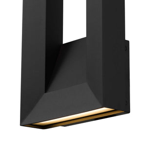 Paletto 16 Inch Outdoor Wall Sconce in Sand Black Finish