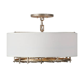 Cameo 4-Light Convertible Semi-Flush or Pendant in Campagne Luxe