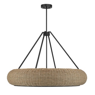 Gaia 6-Light Pendant in Matte Black by Breegan Jane