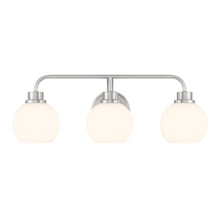 3-Light Bathroom Vanity Light in Brushed Nickel
