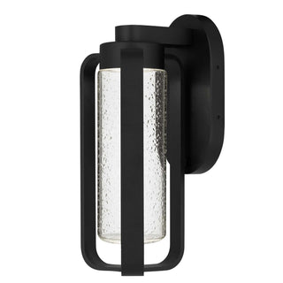 Clover 12 Inch Outdoor Wall Sconce in Sand Black Finish