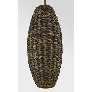 Tierra Brisa 1-Light Pendant in Riviera Brass by Breegan Jane