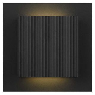 Miami 8 Inch Outdoor Wall Sconce in Sand Black Finish