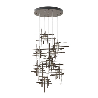 Tura 9-Light Seeded Glass Pendant