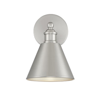 1-Light Wall Sconce in Brushed Nickel