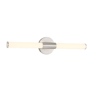 Connor 24" Mini Tube LED Cylinder Vanity Light in Satin Nickel