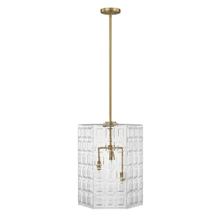 Reddick 3-Light Pendant in Warm Brass