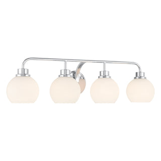 4-Light Bathroom Vanity Light in Chrome