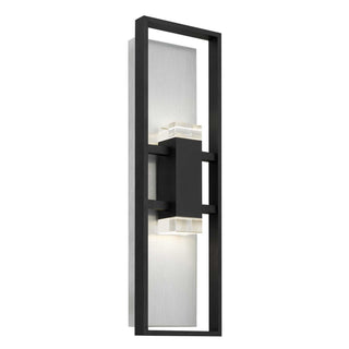 Mars 24 Inch Outdoor Wall Sconce in Black Finish