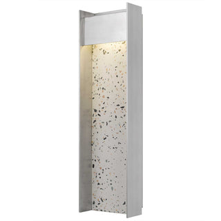 Terrazzo 20 Inch Outdoor Wall Sconce in Brushed Aluminum