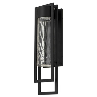 2 Step 25 Inch Outdoor Wall Sconce in Sand Black Finish