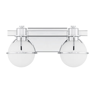 Pierce 2-Light Bathroom Vanity Light in Chrome