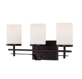 Colton 3-Light Bathroom Vanity Light in English Bronze