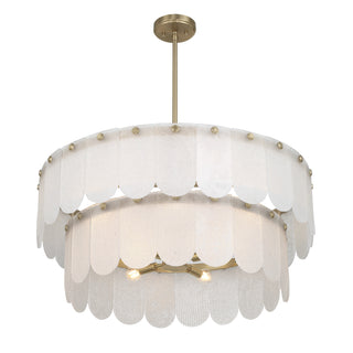 Ashton 10-Light Pendant in Noble Brass