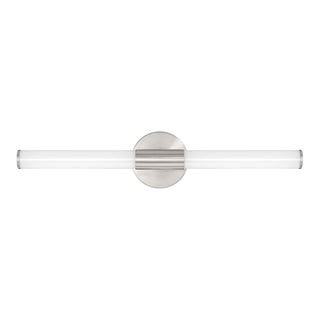 Connor 24" Mini Tube LED Cylinder Vanity Light in Satin Nickel