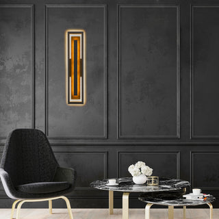 Panels 32 inch Outdoor Wall Sconce in Dark Bronze Finish