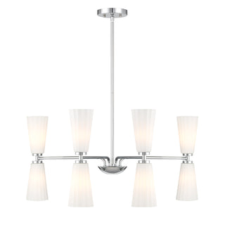 8-Light Chandelier in Chrome