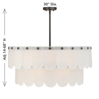 Ashton 10-Light Pendant in Mediterranean Bronze