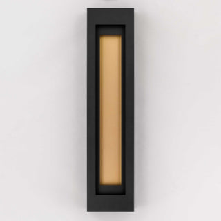 Layer 38 Inch Outdoor Wall Sconce in Sand Black Finish
