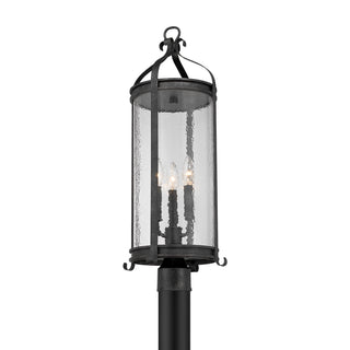 Preston 3-Light Outdoor Post Lantern in Iron Oxide
