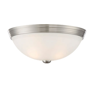 2-Light Ceiling Light in Satin Nickel