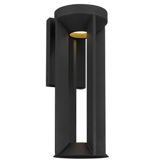 Aura  16 Inch Outdoor Wall Sconce in Sand Black Finish