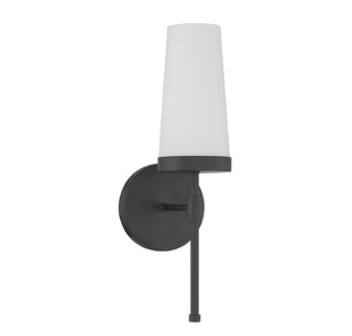 Haynes 1-Light Wall Sconce in Matte Black