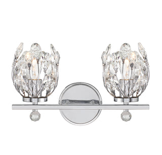Moreno 2-Light Bathroom Vanity Light in Chrome