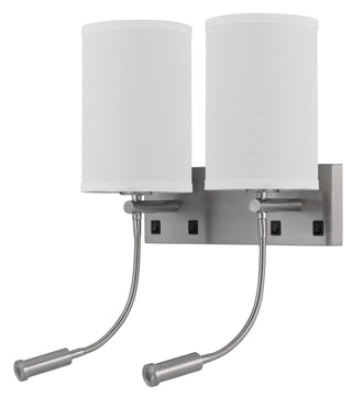 2 Lakewood Wall Lamp With Two Led Reading Lamps